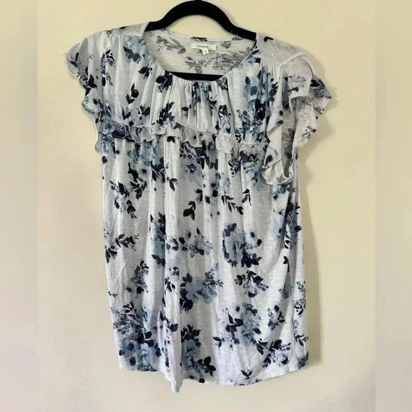 Maurices Women’s Set of 2 size small tops striped floral blue summer blouse Y2K‎ - Picture 2 of 14